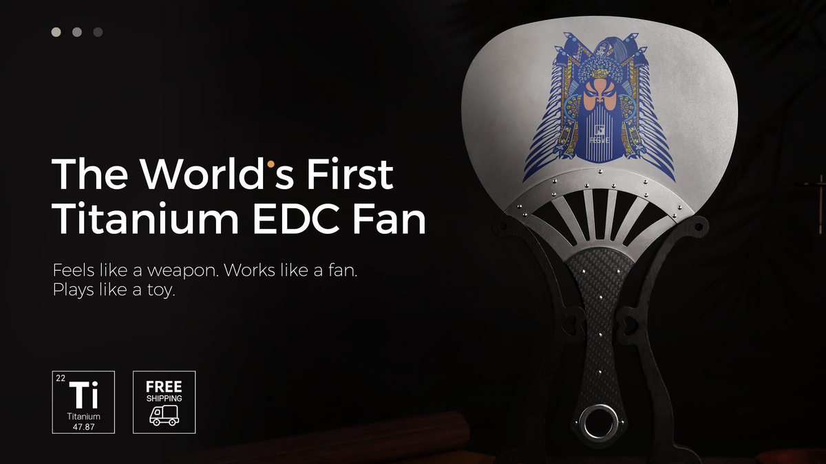TiValkyr: The Titanium & Carbon Fiber EDC Fan to Spin & Keep