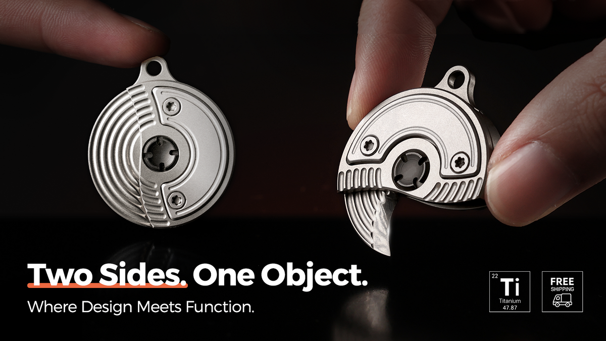 Kerv — A Micro Titanium Keychain Tool for Everyday Cutting