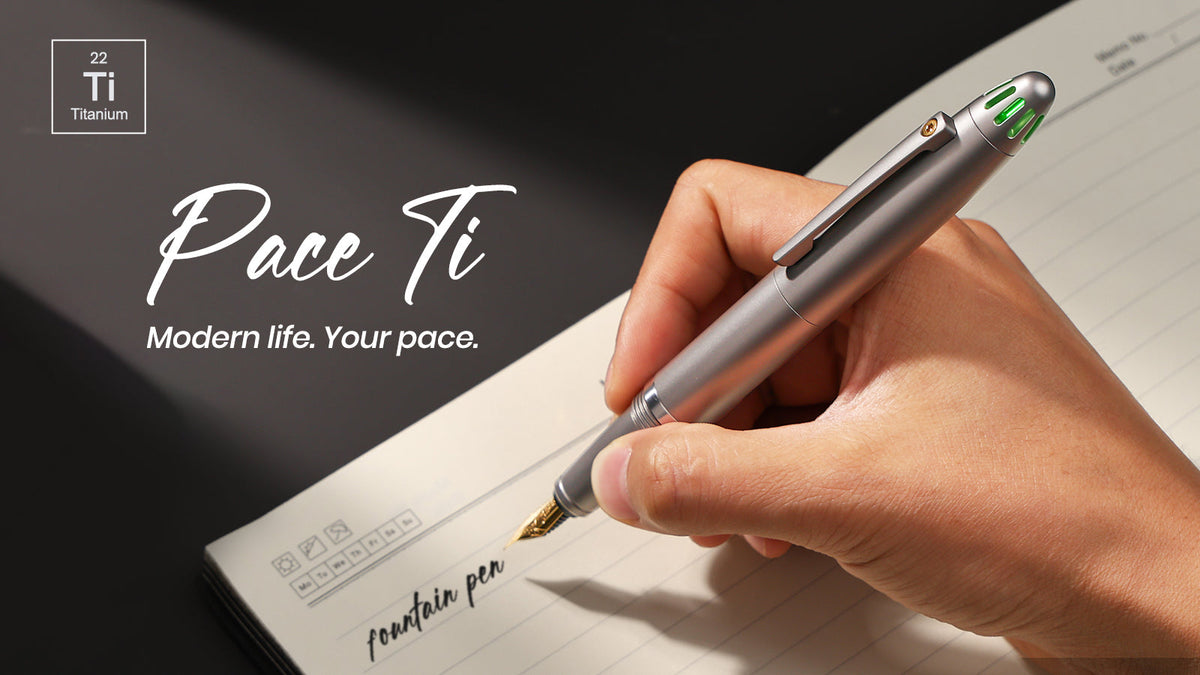 PACE Ti: A Modern Tritium-Core Titanium Pocket Fountain Pen