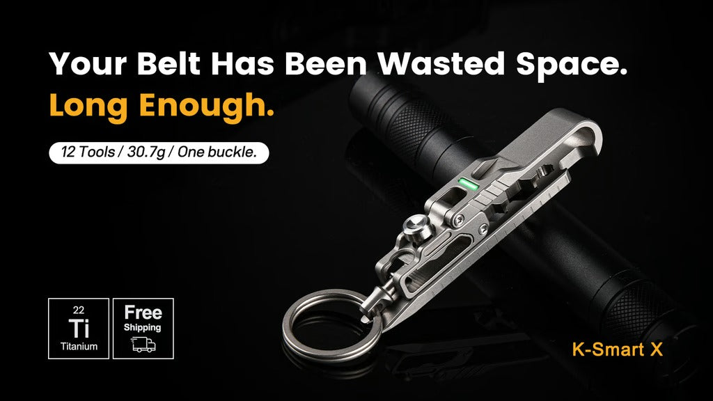 K-Smart X: A Refined Titanium EDC Belt Buckle Toolkit System
