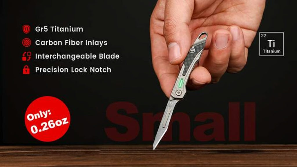 NickBlade: Titanium Micro Folding Knife for EDC Tasks