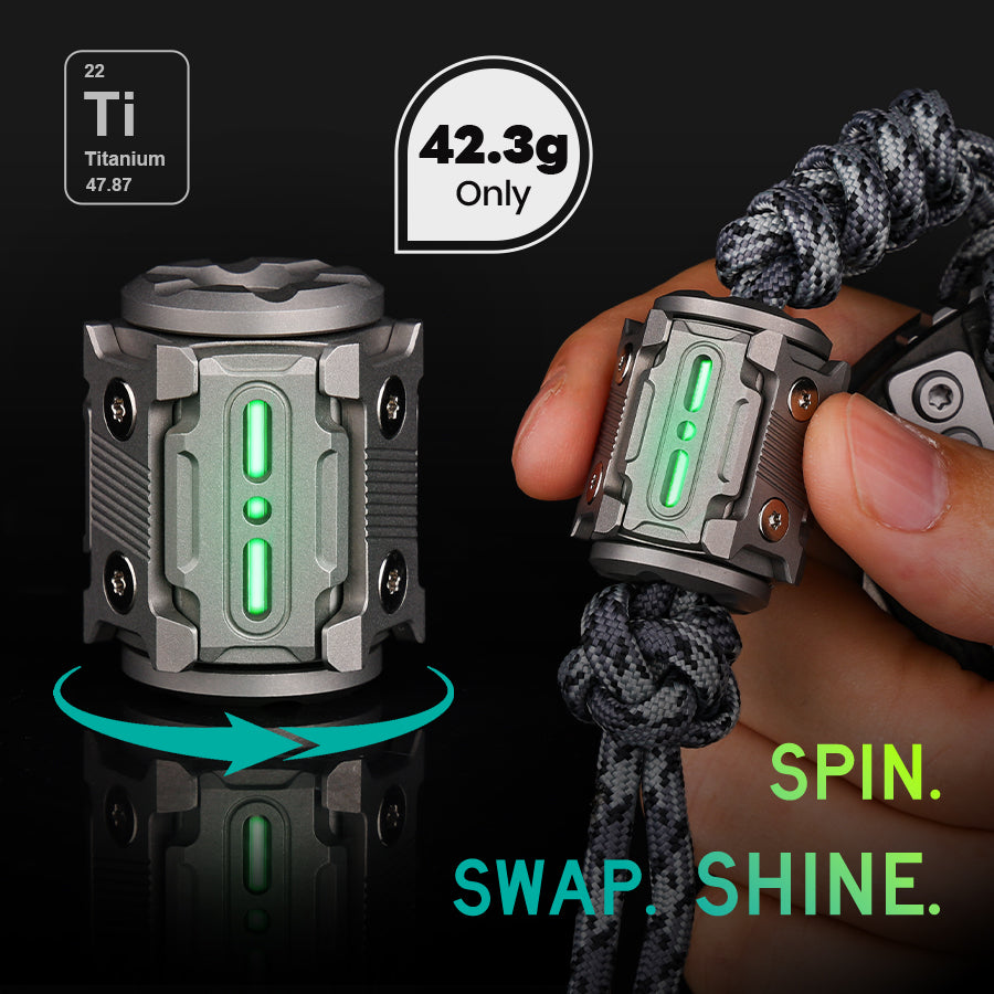 TiSpinx II: A Modular Titanium EDC Spinner Pendant