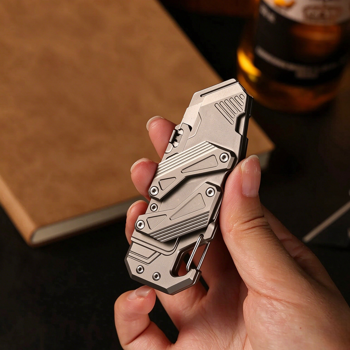 SyncraGlide: Titanium Dual-Rail Mecha Executive Craft Trimmer