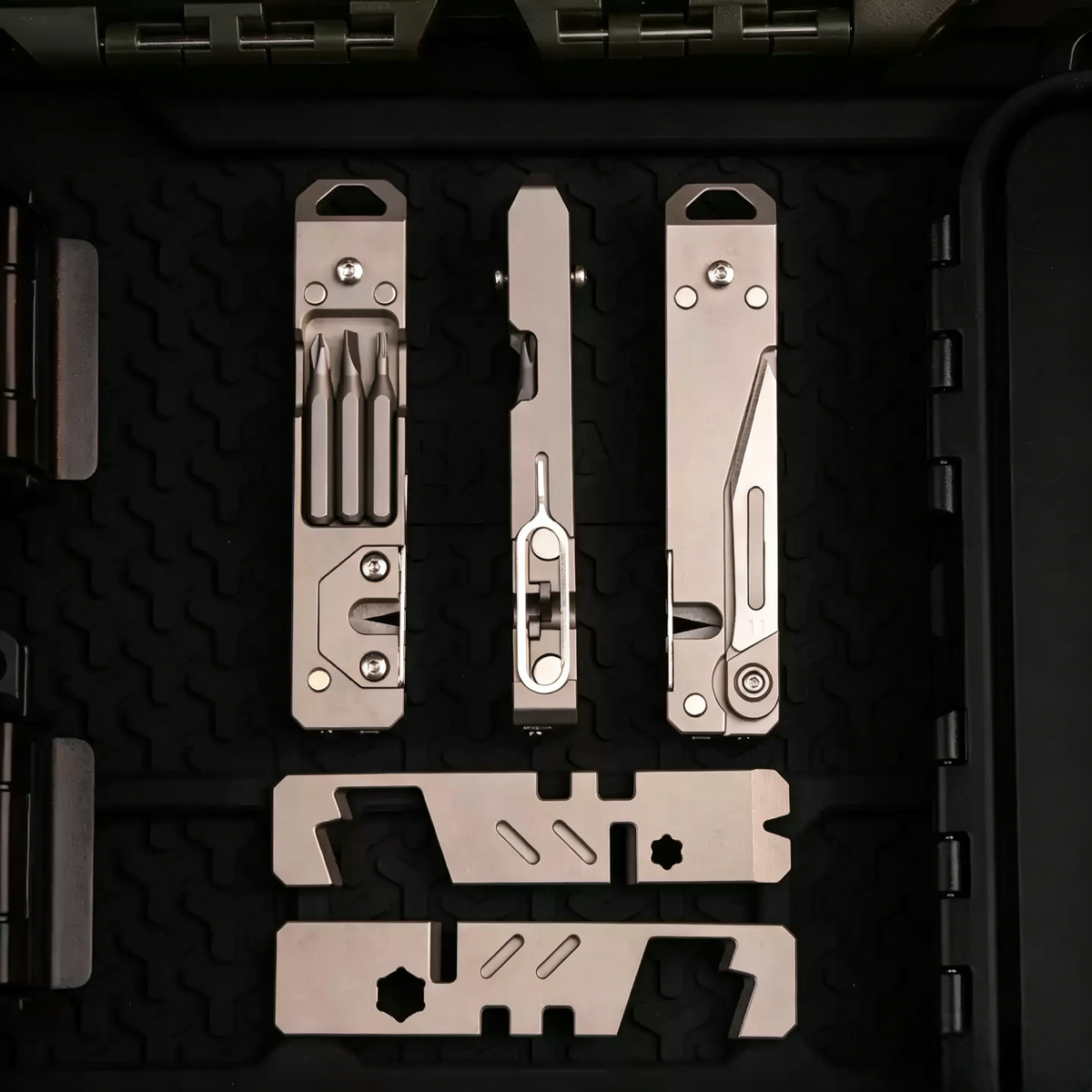 The TriPro Stand: 15-in-1 Titanium EDC Tool and Phone Stand