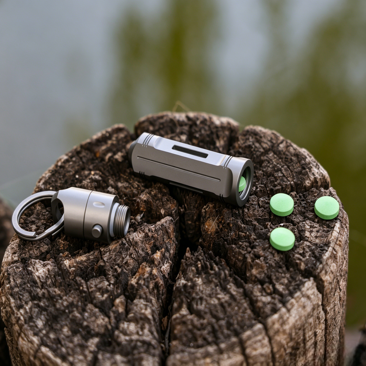 Vaultik: Magnetic Quick-Release Titanium EDC Capsule
