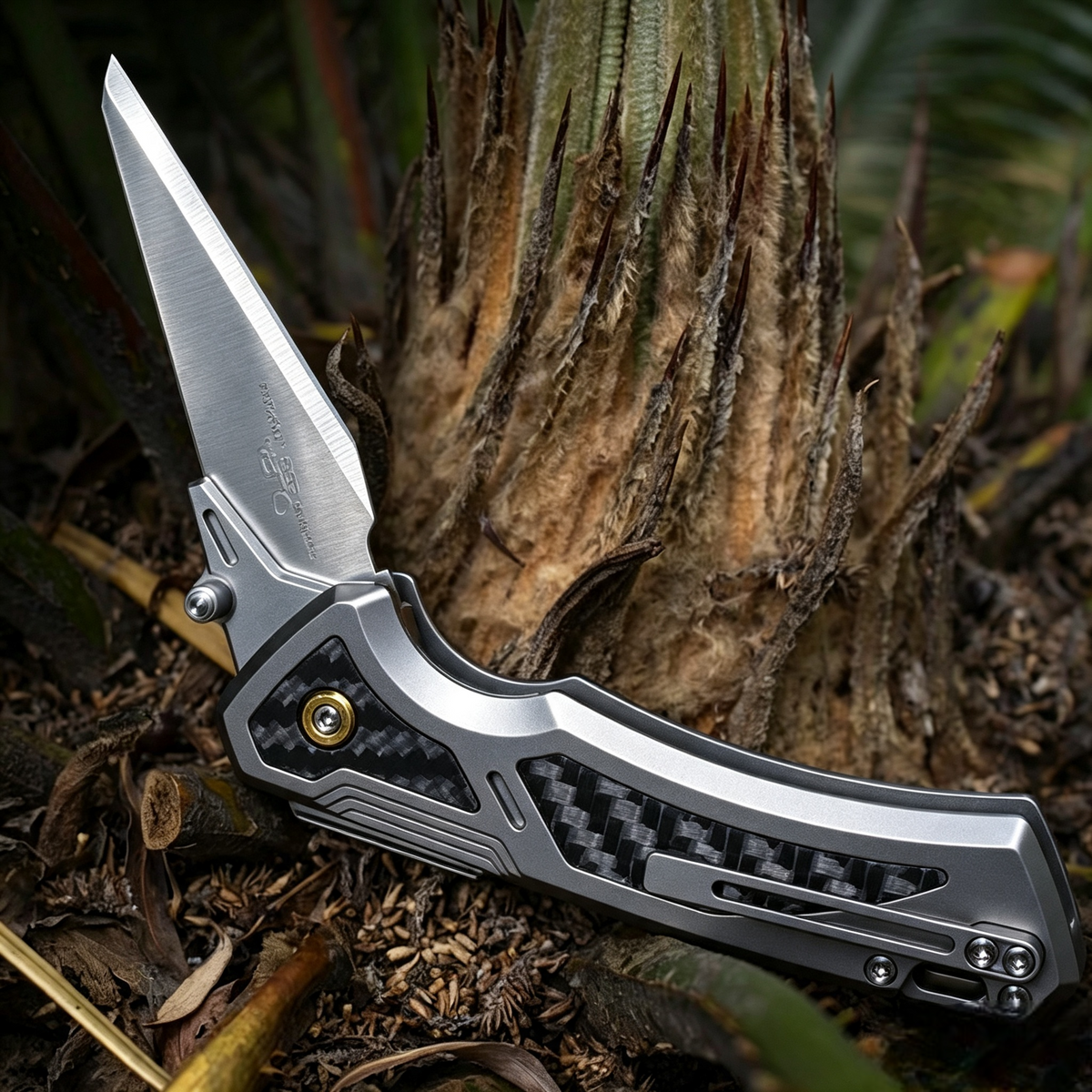 The Thunder-Titanium Utility Knife with Replaceable Blade