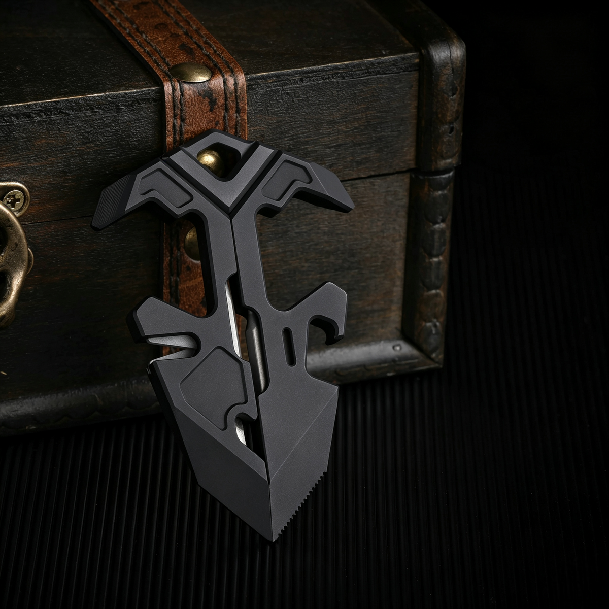 V-Stand - Titanium Multi-Tool Phone Stand for EDC