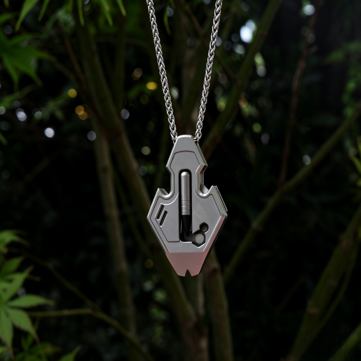 The Flounder 2.0 | 13-in-1 Titanium EDC Multitool Pendant