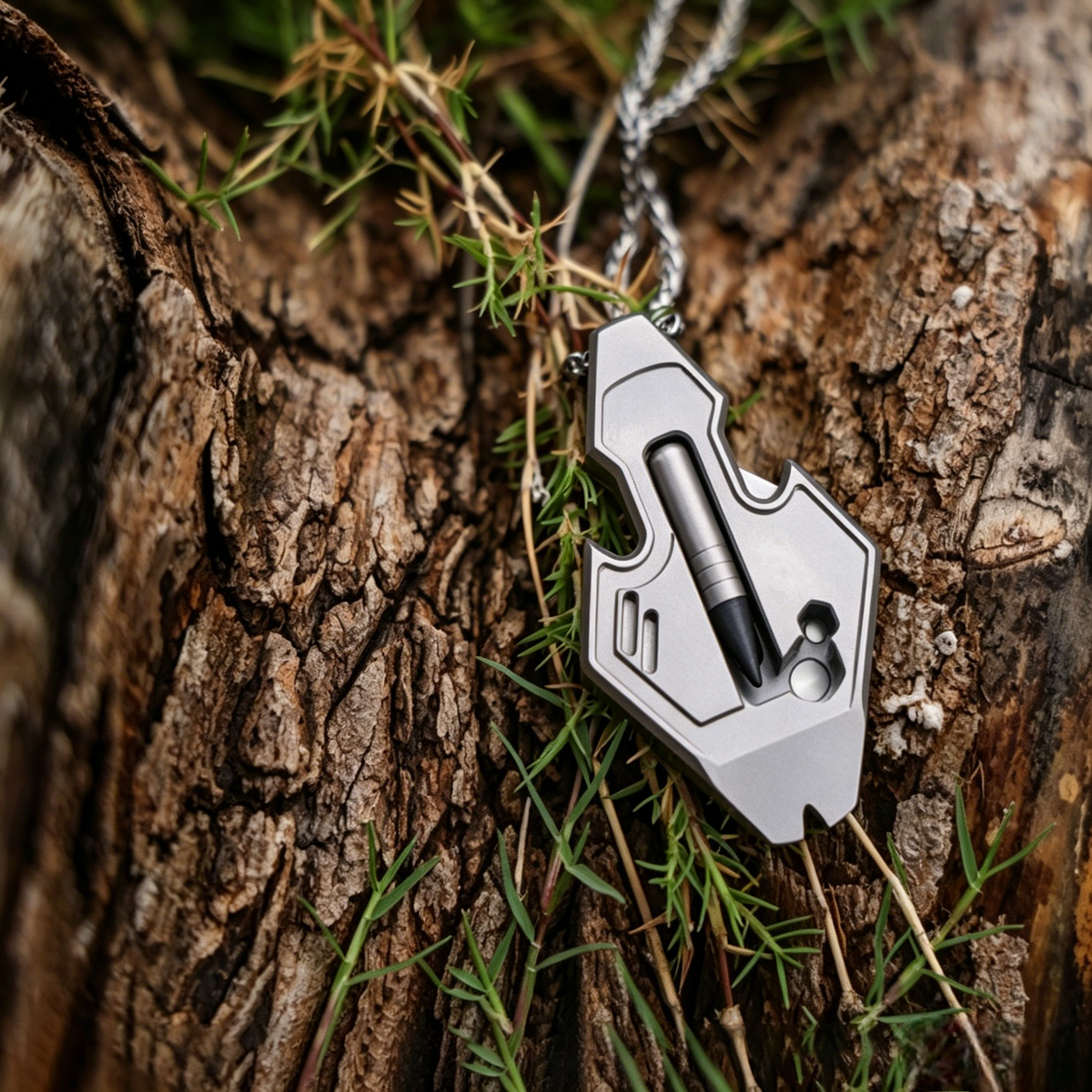 The Flounder 2.0 | 13-in-1 Titanium EDC Multitool Pendant