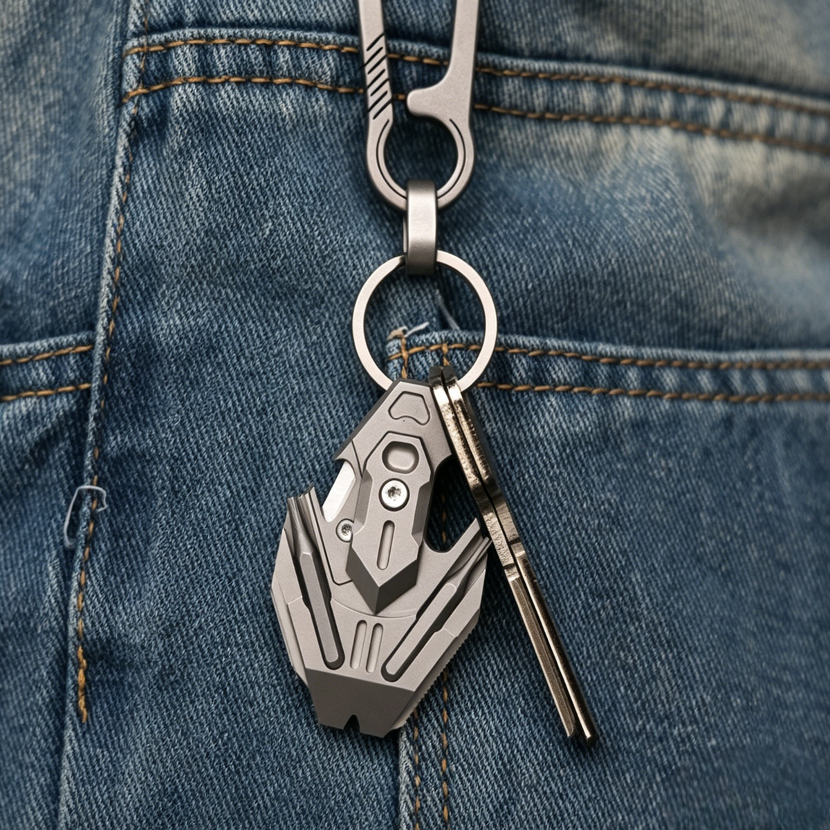 The Flounder 3.0 - Titanium EDC All-in-One Pendant