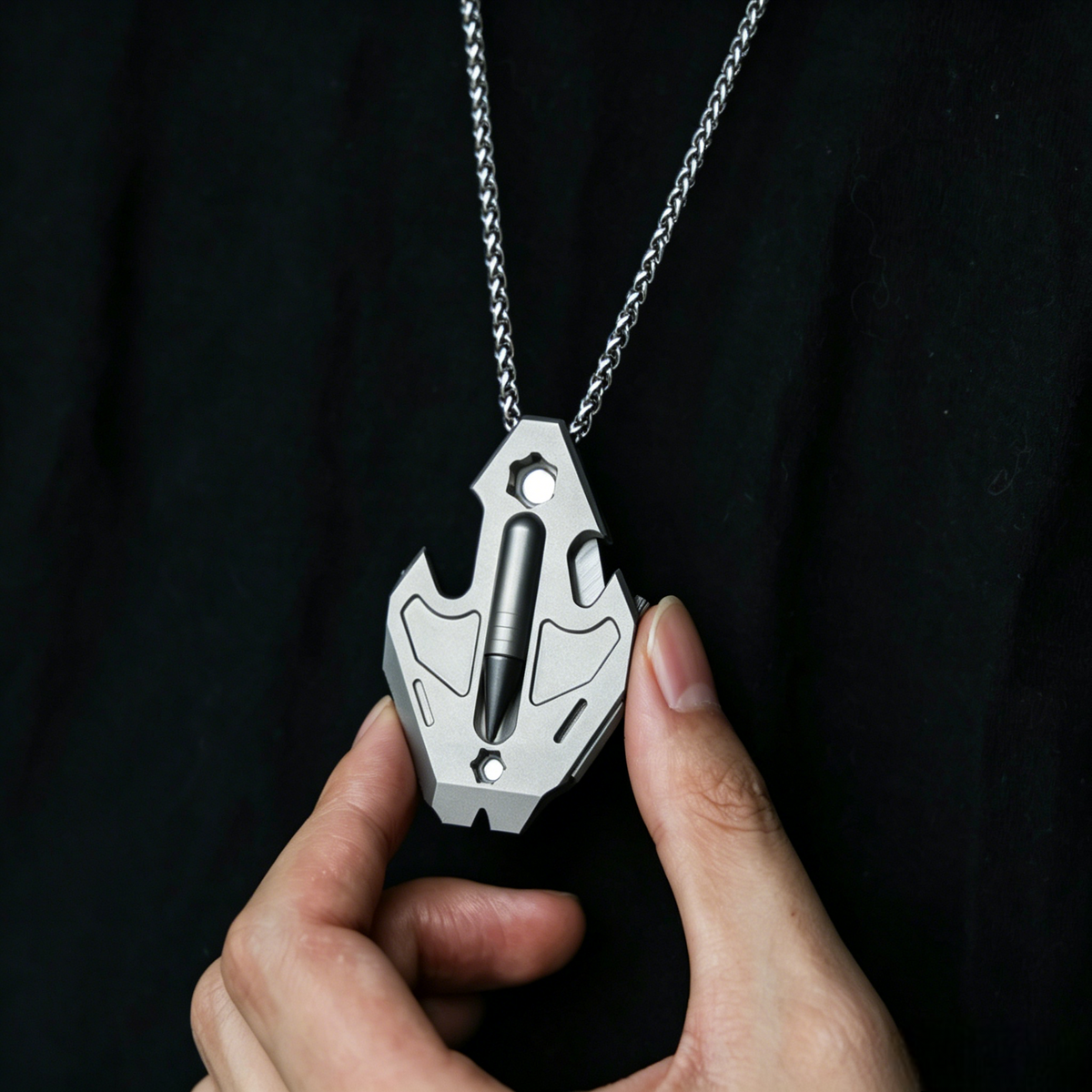The Flounder 3.0 - Titanium EDC All-in-One Pendant