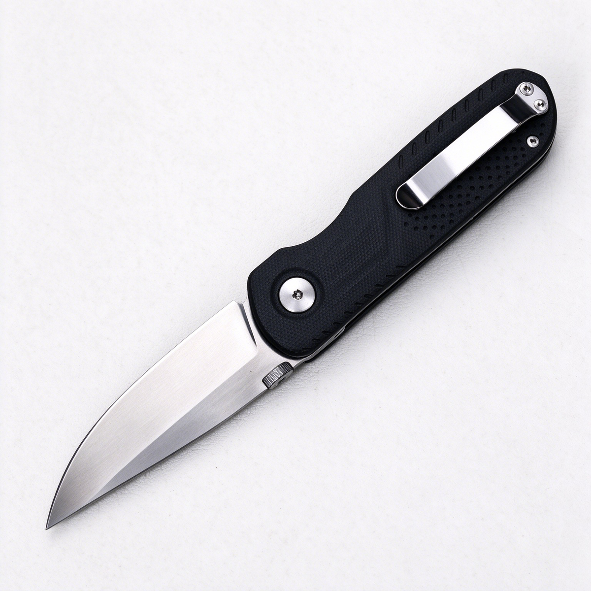 VIVID Compact VG10 Everyday Cutter — G10 Grip, Deep-Carry Clip
