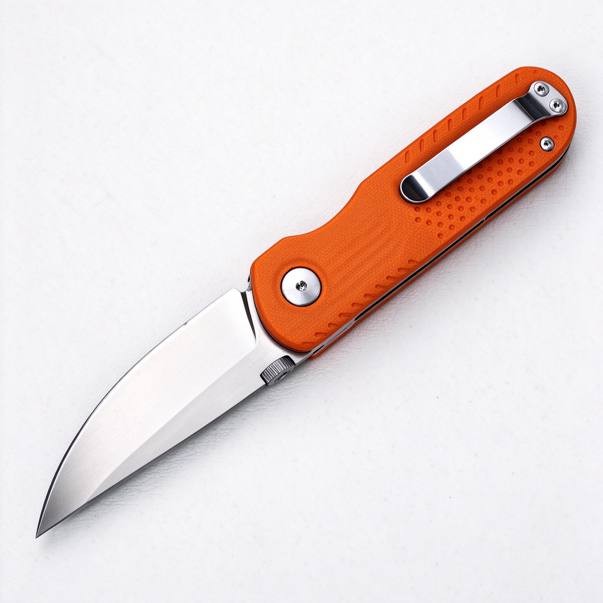 VIVID Compact VG10 Everyday Cutter — G10 Grip, Deep-Carry Clip