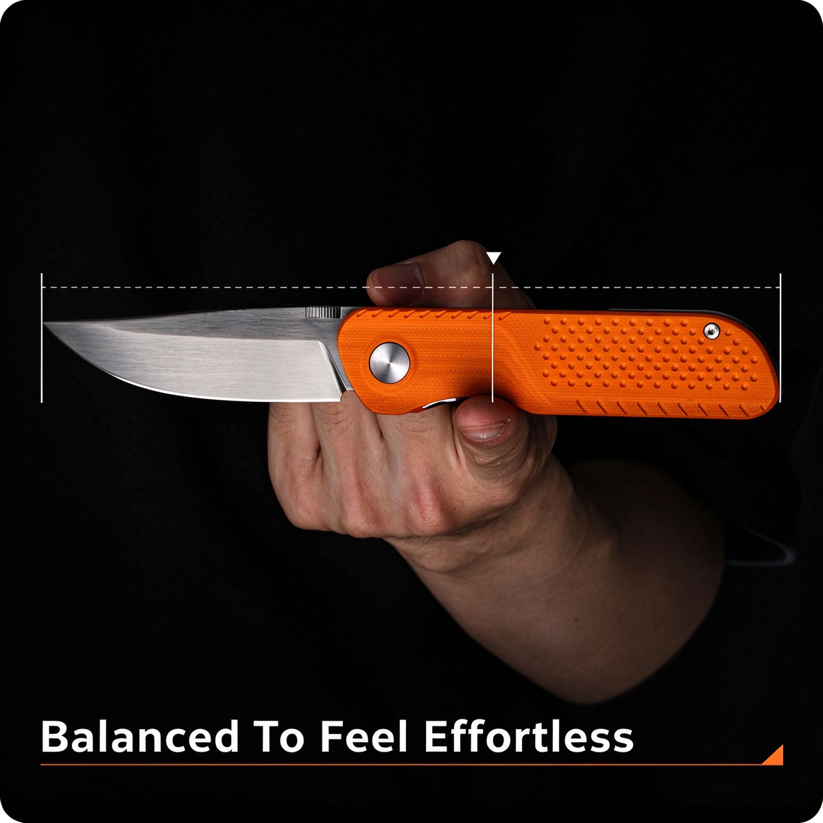 VIVID Compact VG10 Everyday Cutter — G10 Grip, Deep-Carry Clip