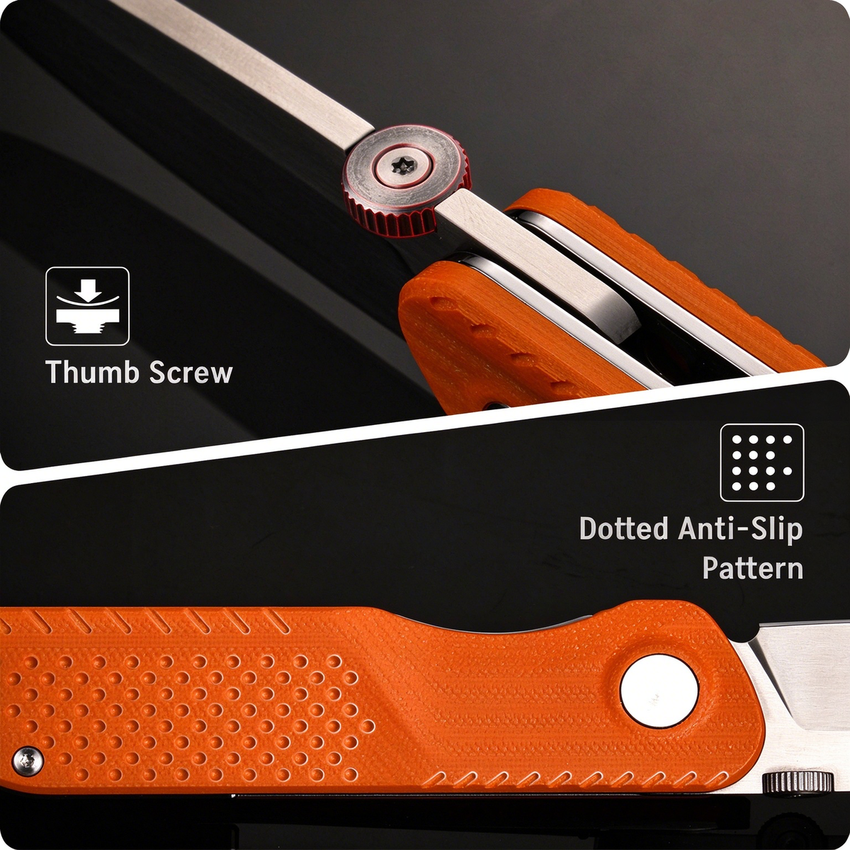 VIVID Compact VG10 Everyday Cutter — G10 Grip, Deep-Carry Clip