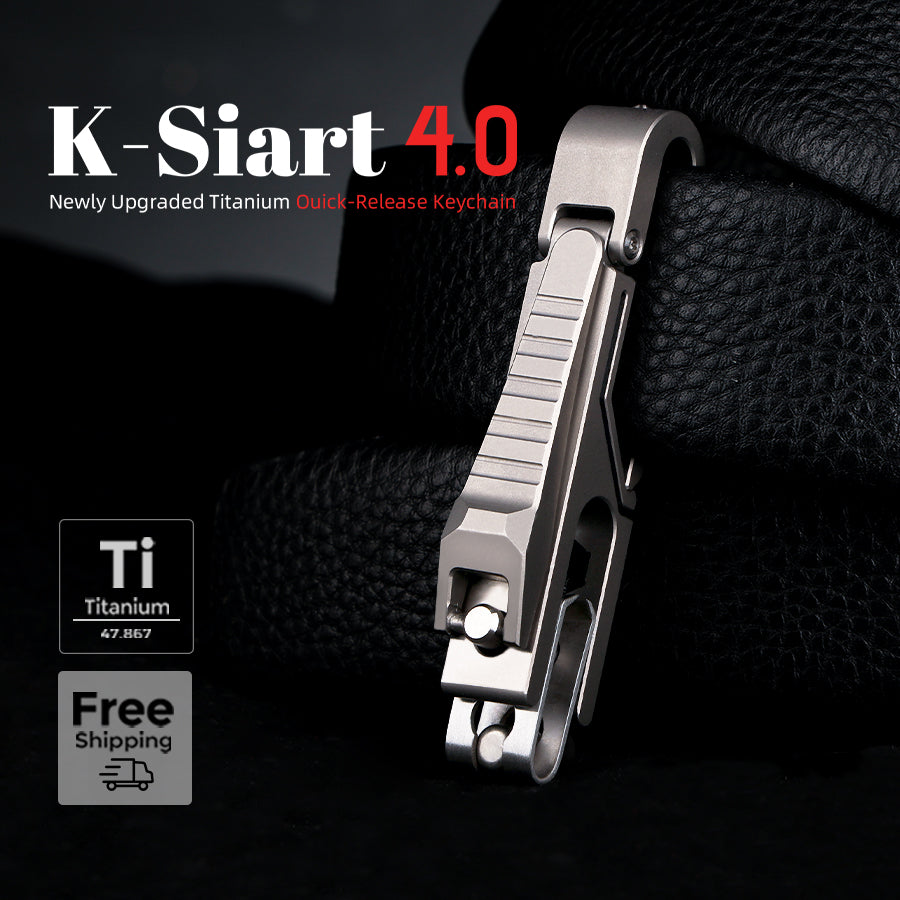 K-Smart 4.0 | Titanium Quick-Release Keychain Reinvented