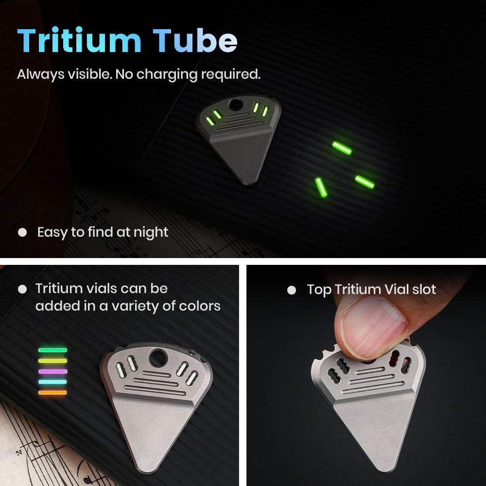 ResoTi | Titanium Guitar Pick with Sweat-Activated Grip