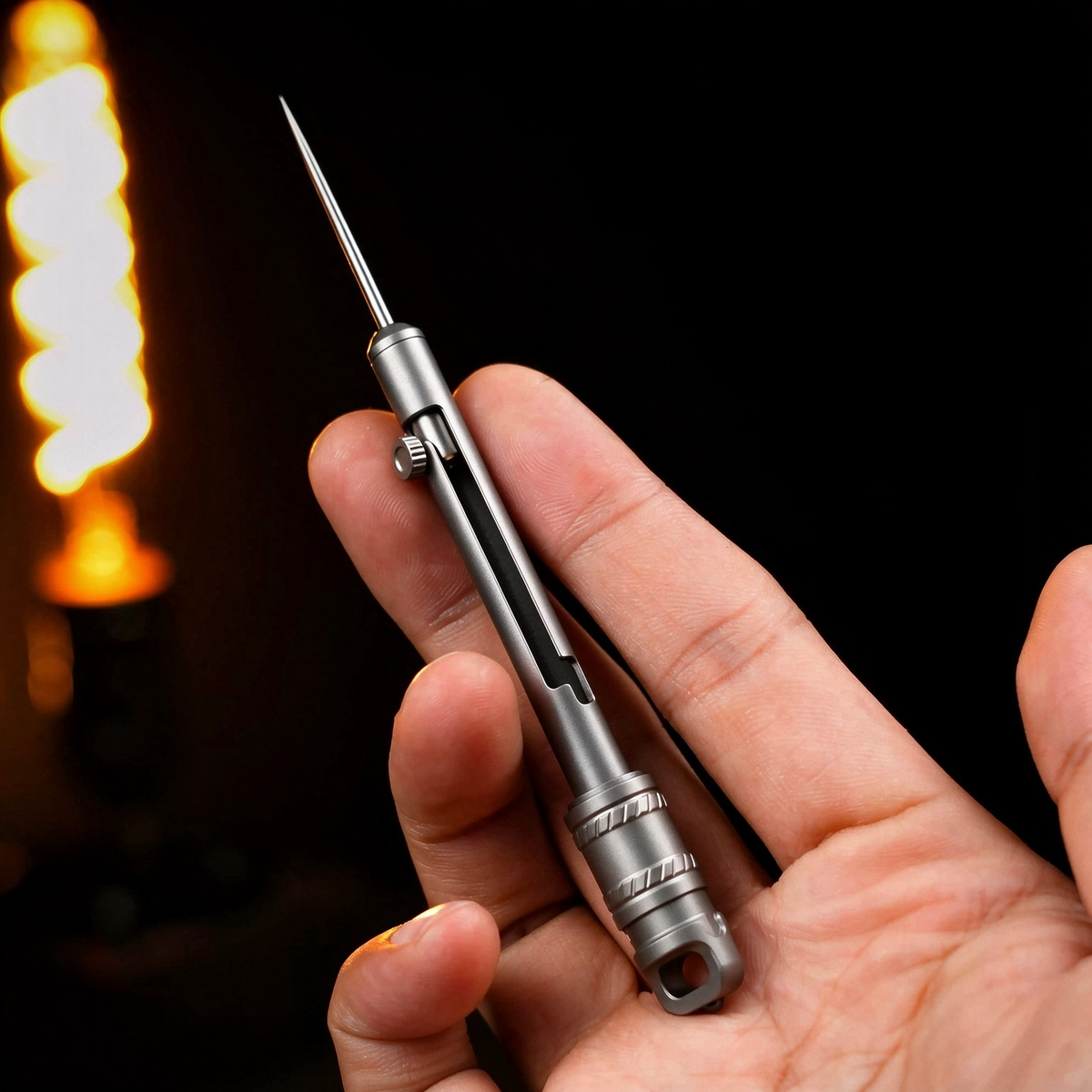 AcePick Pro: Titanium Quick-Release Multitool Toothpick