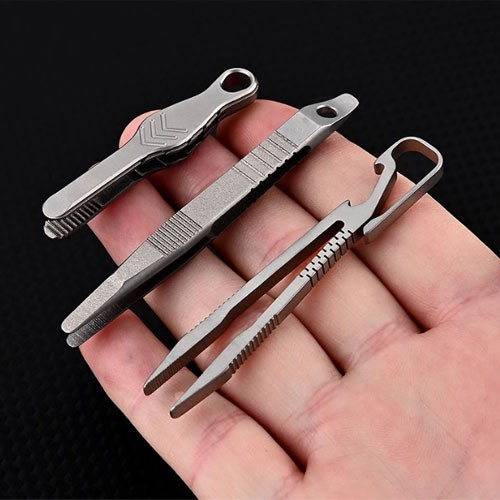 Titanium Mini Multi-Tool Tweezers