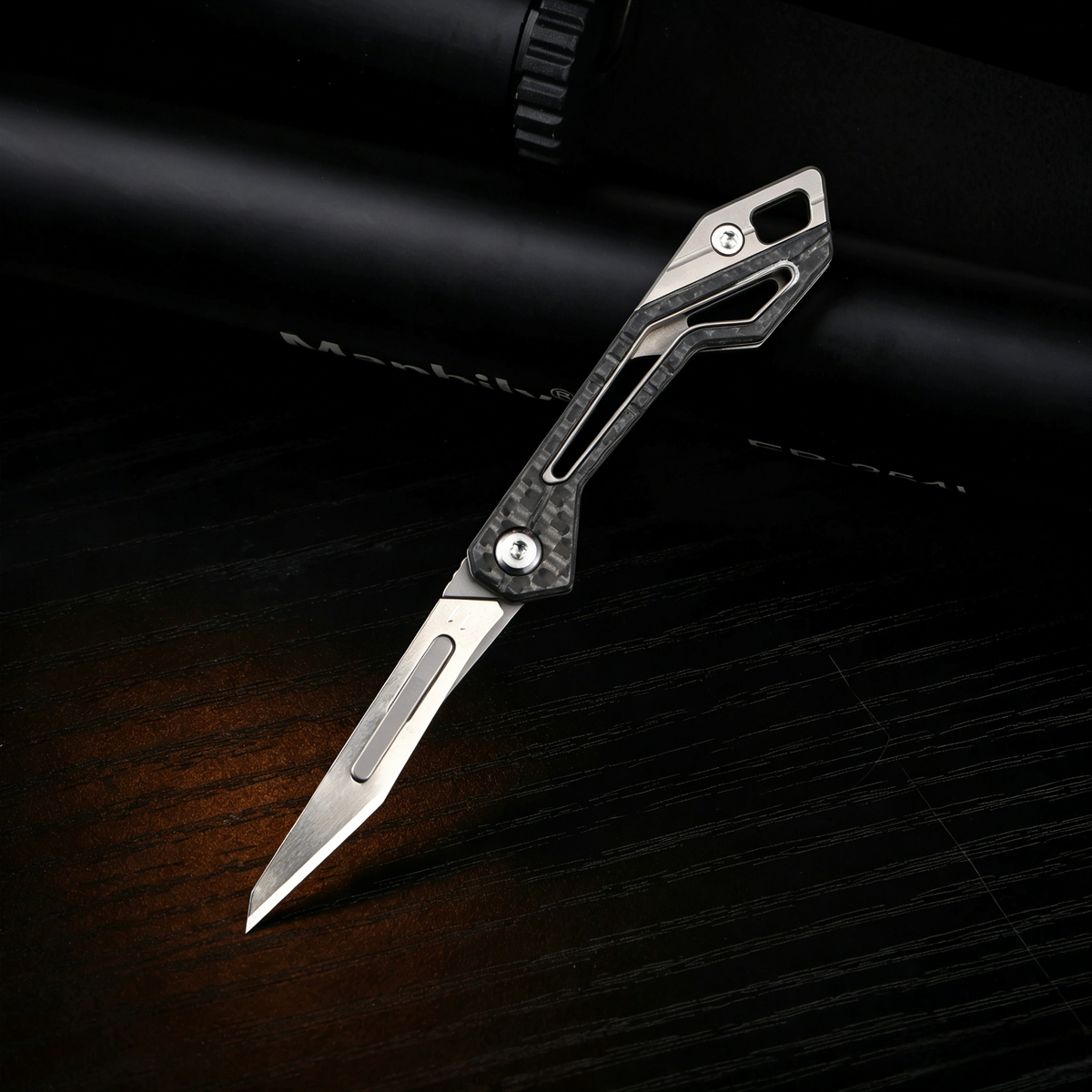 KeyKnife: Mini Titanium & Carbon Fiber EDC Scalpel