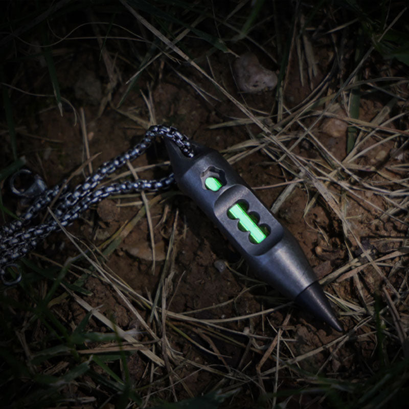 The Dark Fire - Titanium Multitool Pendant Lantern for EDC