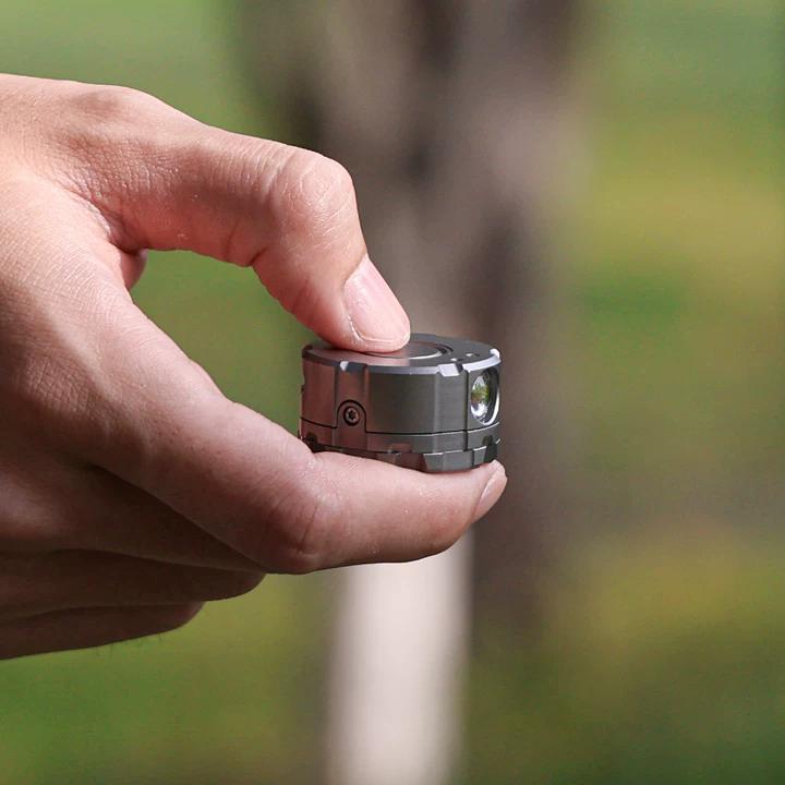 Mag-Dot: Magnetic Titanium Mini EDC Flashlight & Fidget Toy