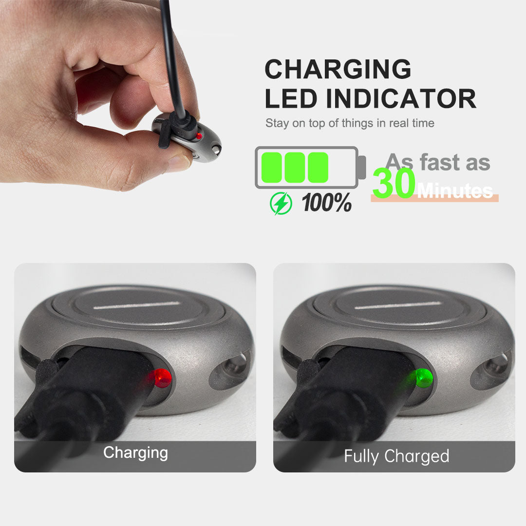 The MiCoin - Titanium Coin-Sized Rechargeable Flashlight