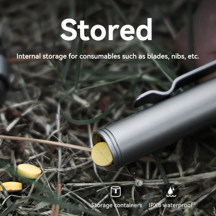 The OmniPen: Titanium Pocket Tool with 5 Smart Functions