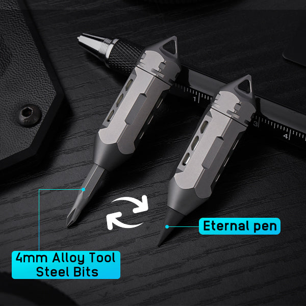 Dark Fire 2.0 – Titanium Multitool Keychain Lantern