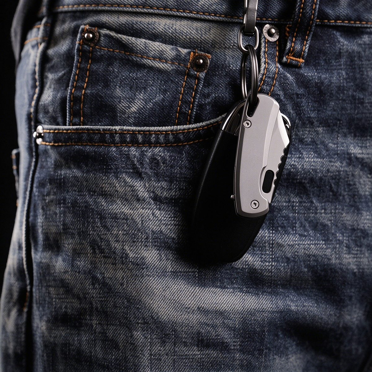 TiArc Compact Titanium Everyday Tool — 2.23" Closed, Keychain Ready