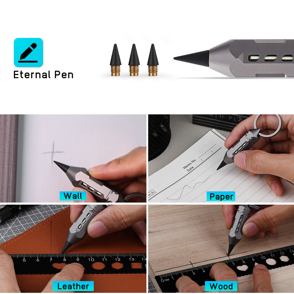 Dark Fire 2.0 – Titanium Multitool Keychain Lantern