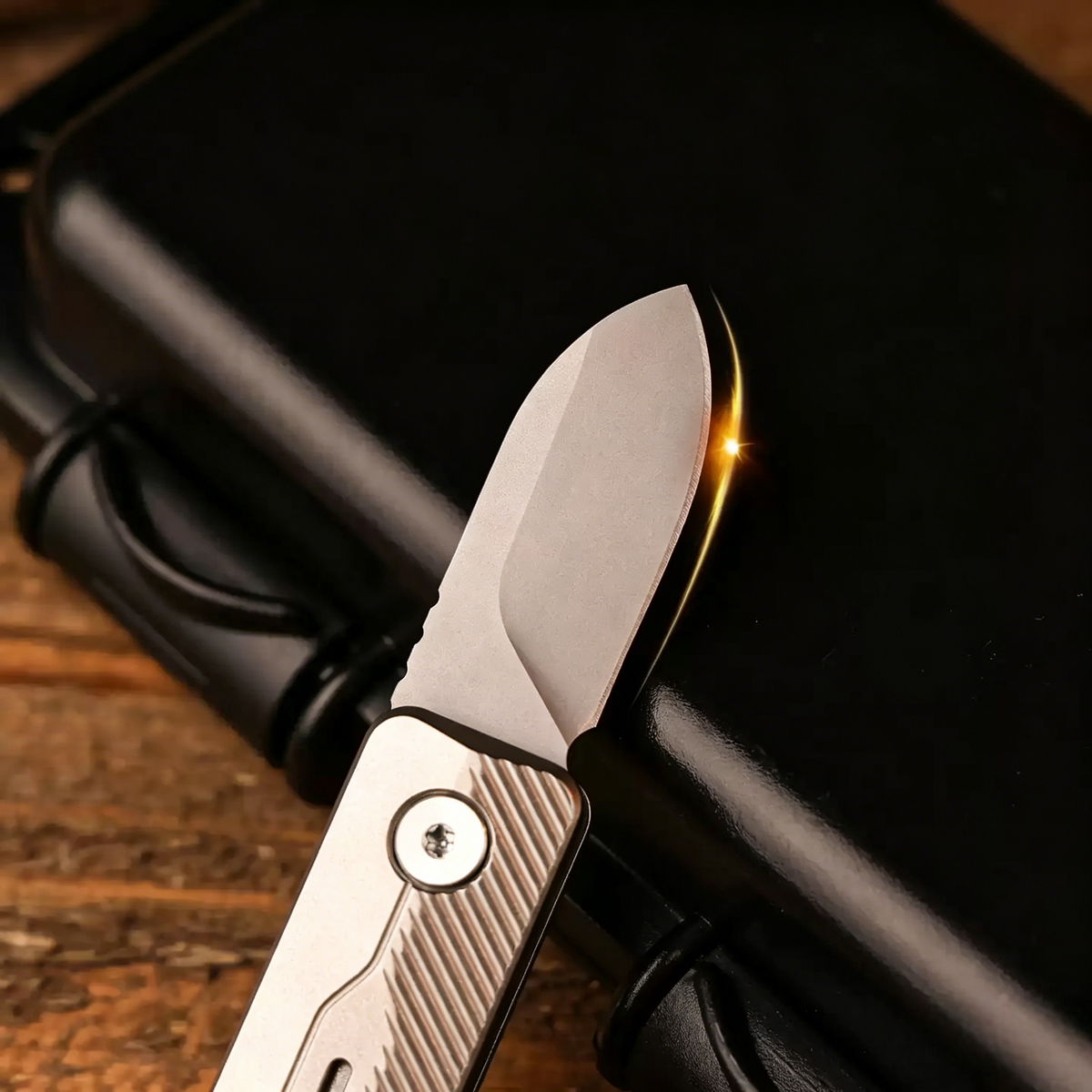 TiNova: Magnetic Titanium Mini EDC Knife & Fidget Tool