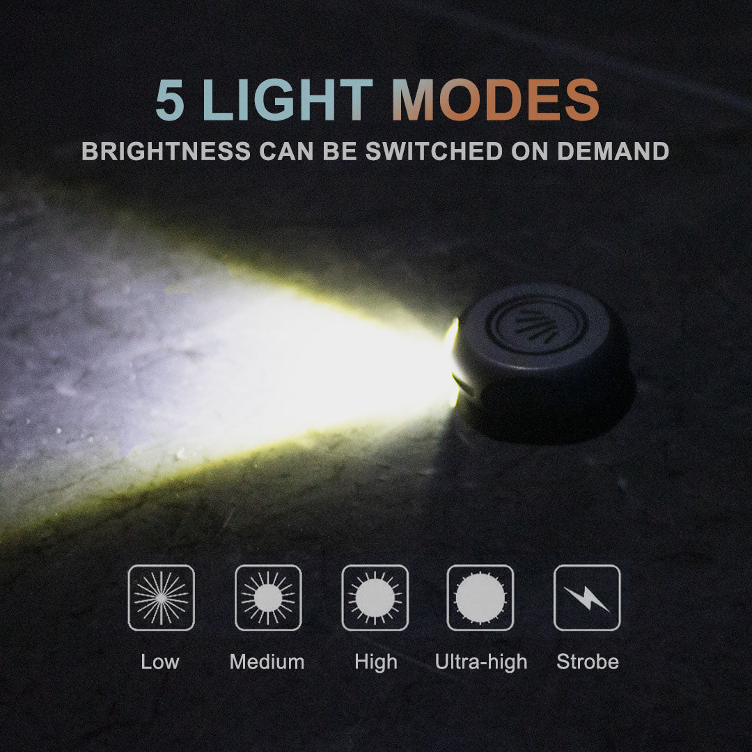 The MiCoin - Titanium Coin-Sized Rechargeable Flashlight