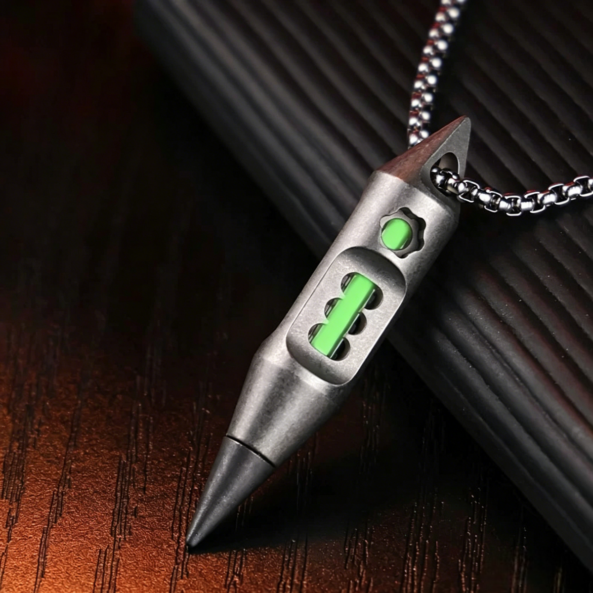 The Dark Fire - Titanium Multitool Pendant Lantern for EDC