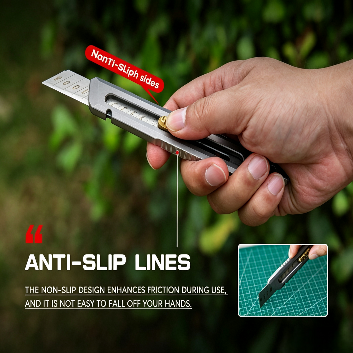 The Shark - Titanium Retractable Multifunction Utility Knife