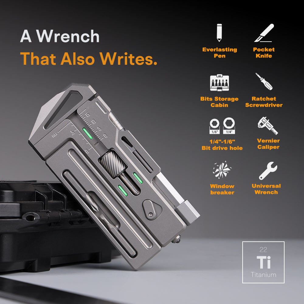 OmniPro Wrench 3.0 — Titanium Multi-Tool Wrench System