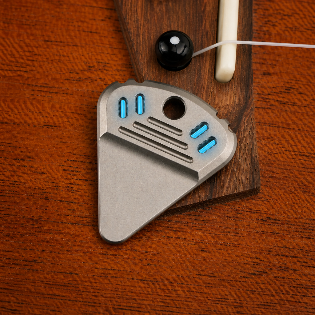 ResoTi | Titanium Guitar Pick with Sweat-Activated Grip