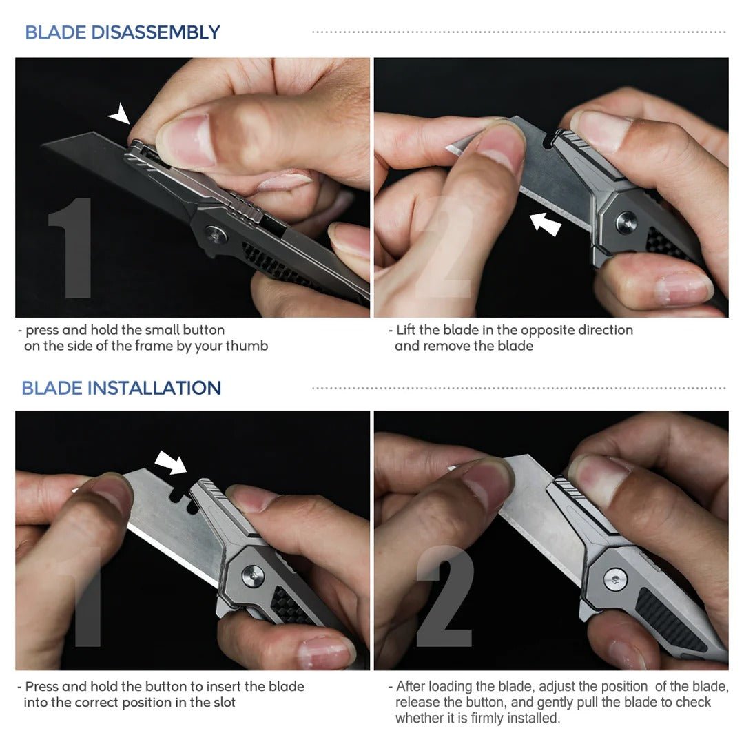 The WindSlice: Mini EDC Titanium Folding Utility Knife