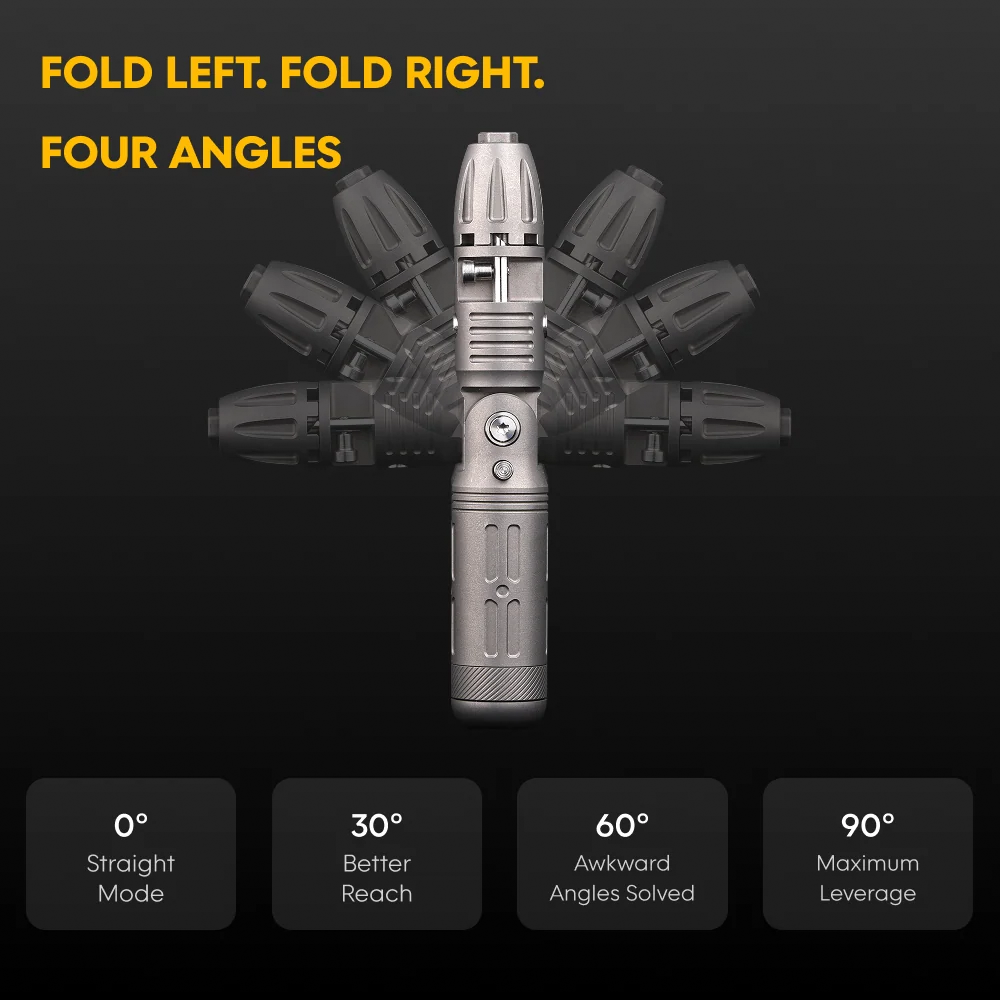 Arcos Driver: 4-Angle Foldable Titanium Ratchet Screwdriver