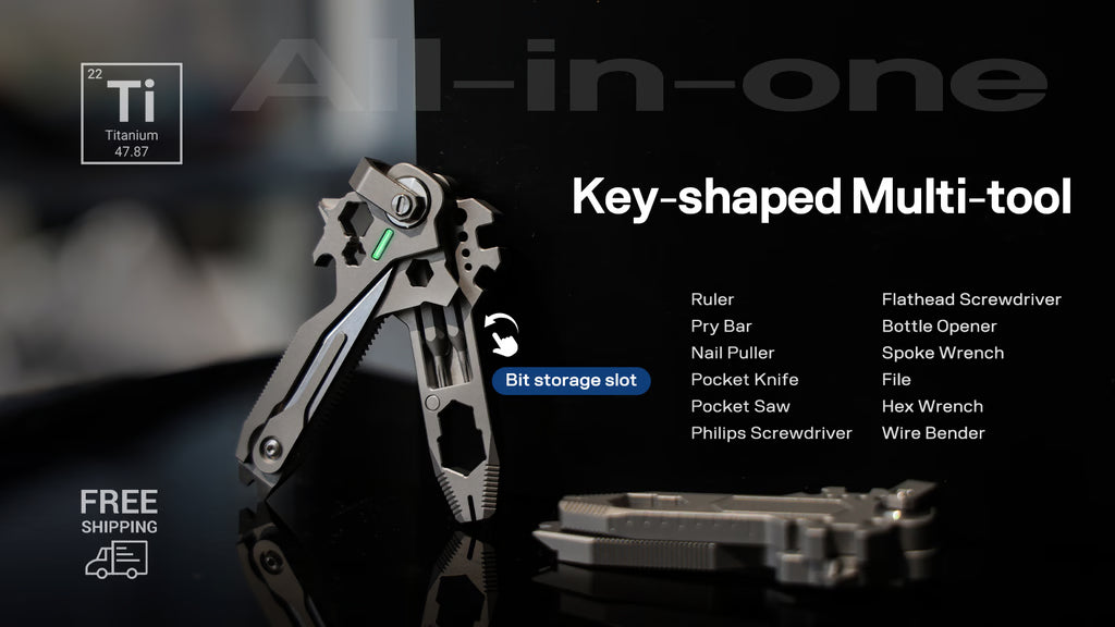 KeyMaster 2.0: The Upgraded 18-in-1 Titanium EDC Tool
