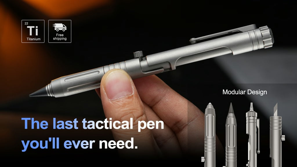 Bullet Ant 4.0 – Titanium Bolt-Action Multitool Tactical Pen