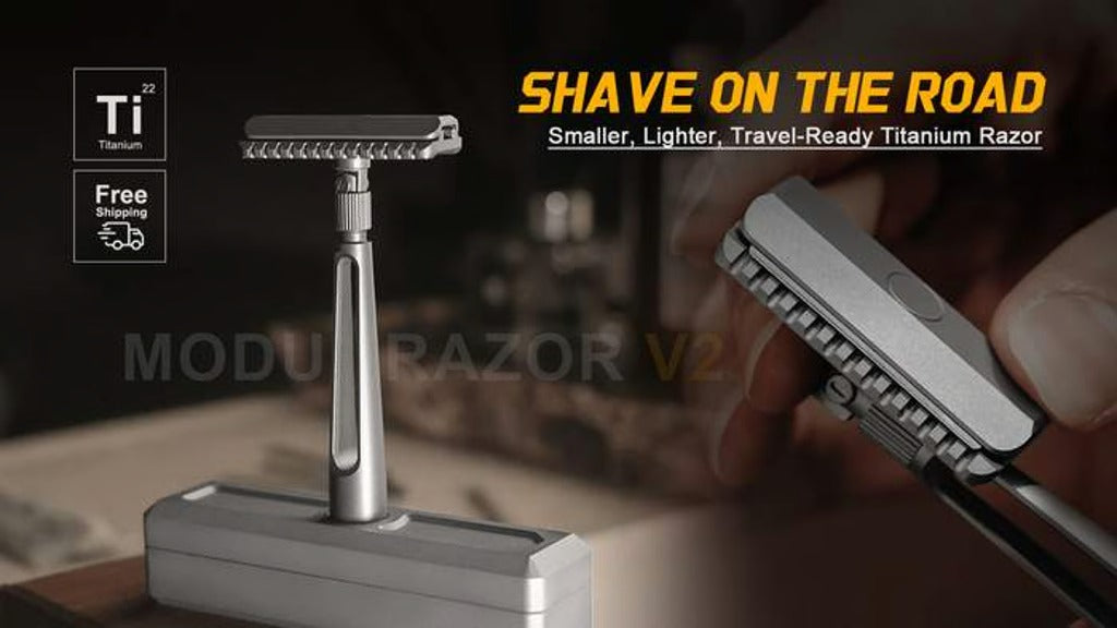 ModuRazor V2 | Smaller, Lighter, Travel-Ready Titanium Razor