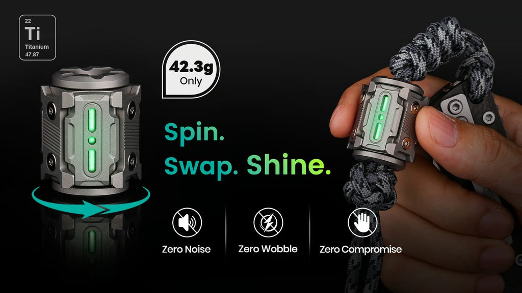 TiSpinx II: A Modular Titanium EDC Spinner Pendant