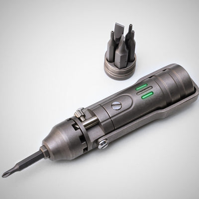 The GripNGo Driver | Titanium EDC Pocket Ratchet Screwdriver