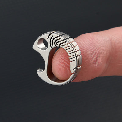 Mini Titanium Quick-Release Key Clip
