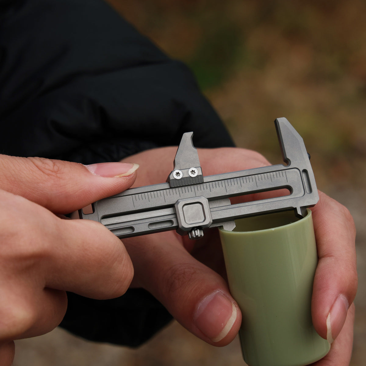 TiCal Pro - Titanium Mini Caliper with 7+ Functions in One