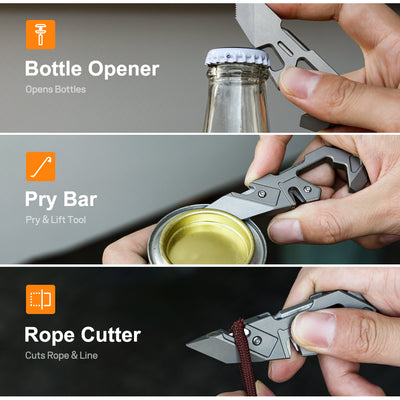 V-Stand - Titanium Multi-Tool Phone Stand for EDC