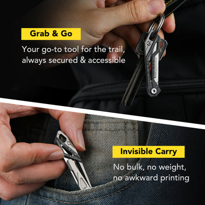 KeyKnife: Mini Titanium & Carbon Fiber EDC Scalpel