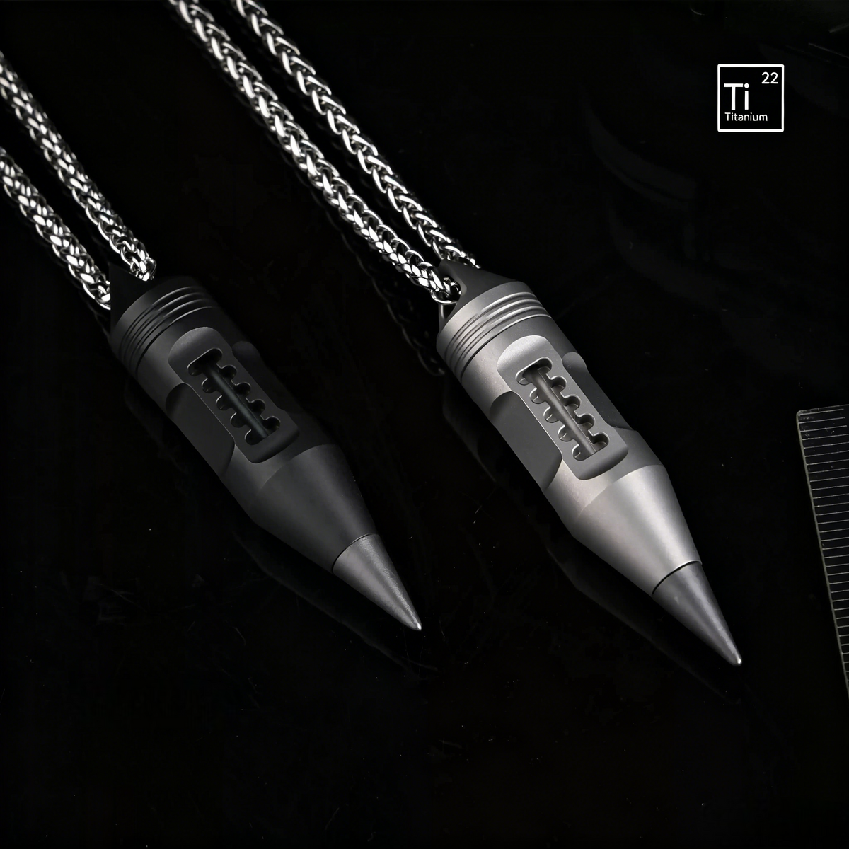 Wolf Fang 2.0- Titanium Keychain Lantern & Pen & Screwdriver