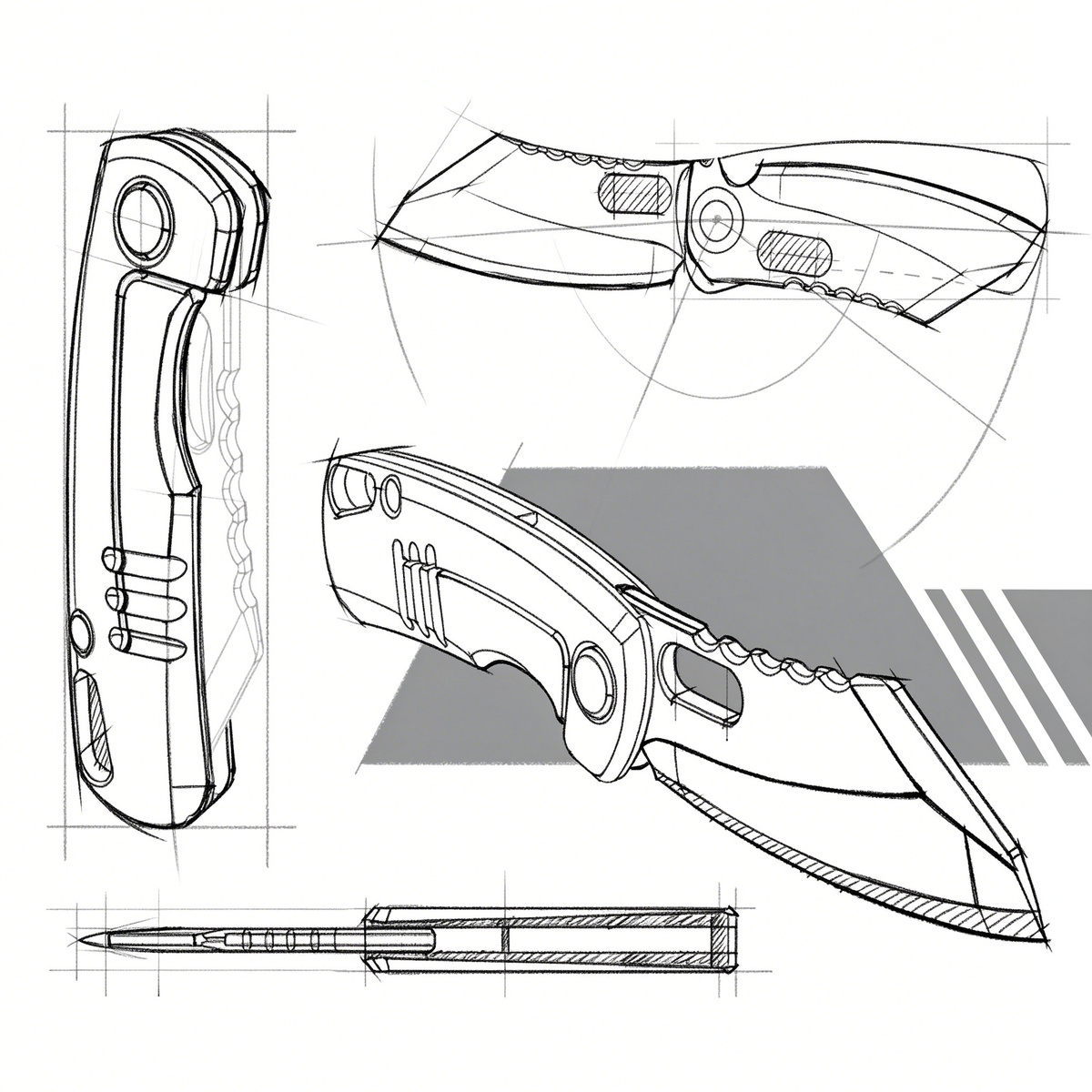 TiArc Compact Titanium Everyday Tool — 2.23" Closed, Keychain Ready